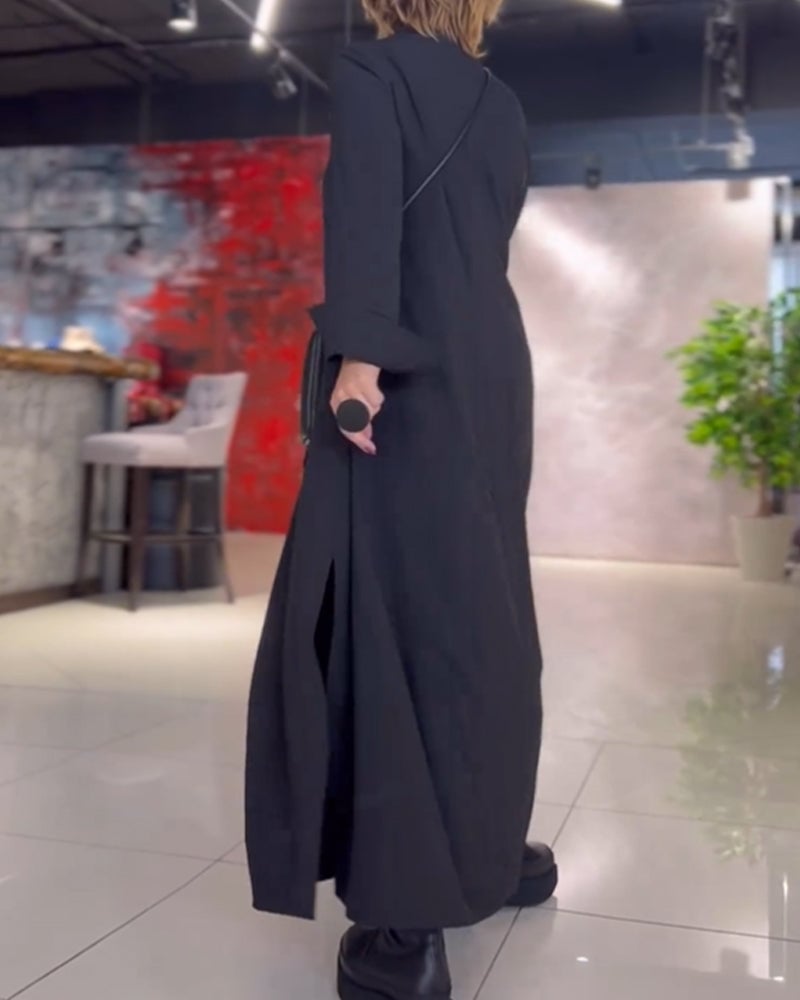 GAYLE | ELEGANT LONG DRESS WITH SLITS