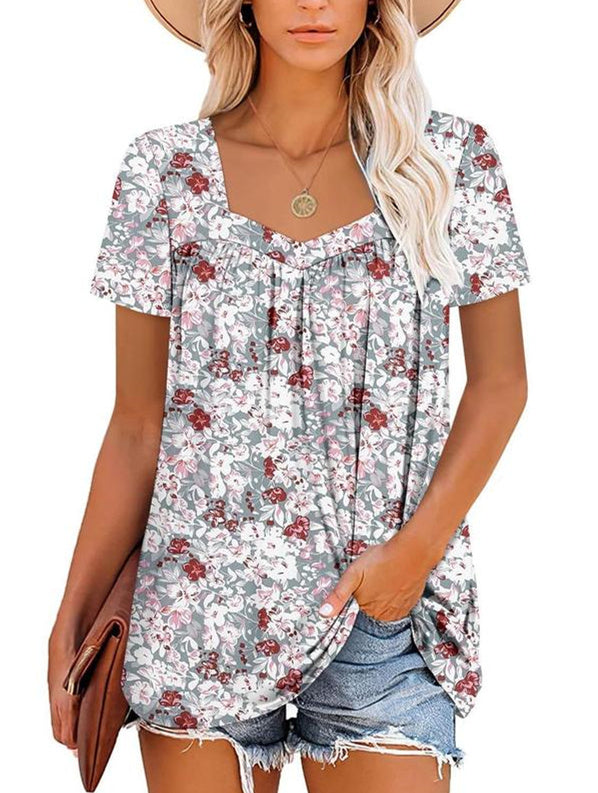 VIRENA | LIGHT SUMMER FLORAL TOP