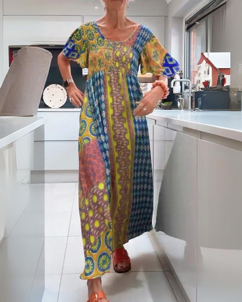 MELANIA | COLOURFUL BOHEMIAN DRESS