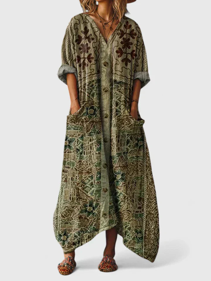 DAISY | ELEGANT BAGGY BOHO DRESS