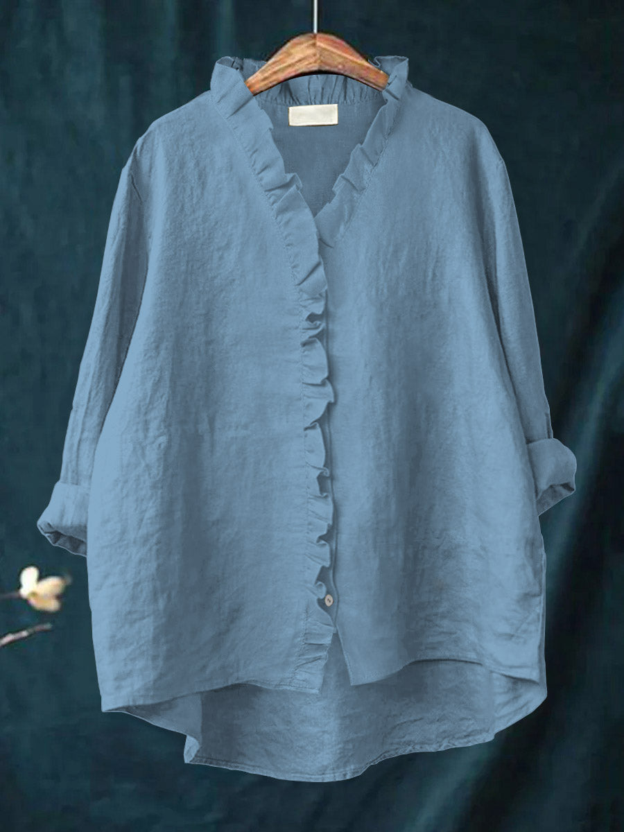 JANA | ELEGANT BLOUSE WITH RUFFLES