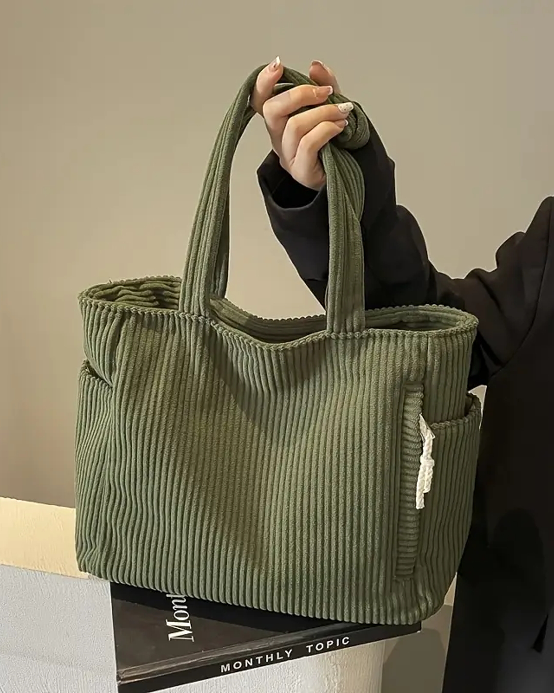 EVIN | CORDUROY STYLE CARRIER BAG