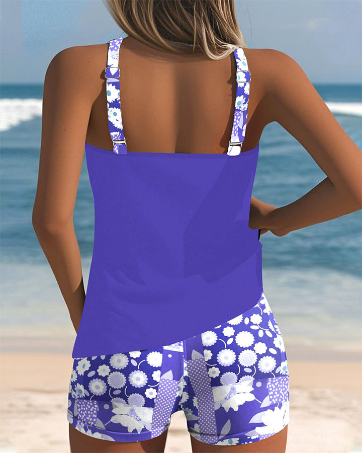 KIMMY | TWO-PIECE SWIMMING COSTUME WITH COMFORTABLE FIT AND BEACH FLORAL STYLE