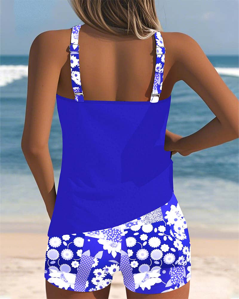 KIMMY | TWO-PIECE SWIMMING COSTUME WITH COMFORTABLE FIT AND BEACH FLORAL STYLE