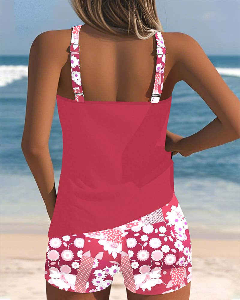 KIMMY | TWO-PIECE SWIMMING COSTUME WITH COMFORTABLE FIT AND BEACH FLORAL STYLE