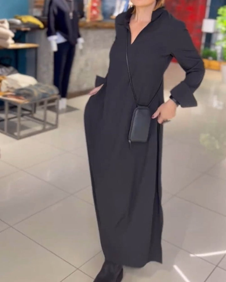 GAYLE | ELEGANT LONG DRESS WITH SLITS