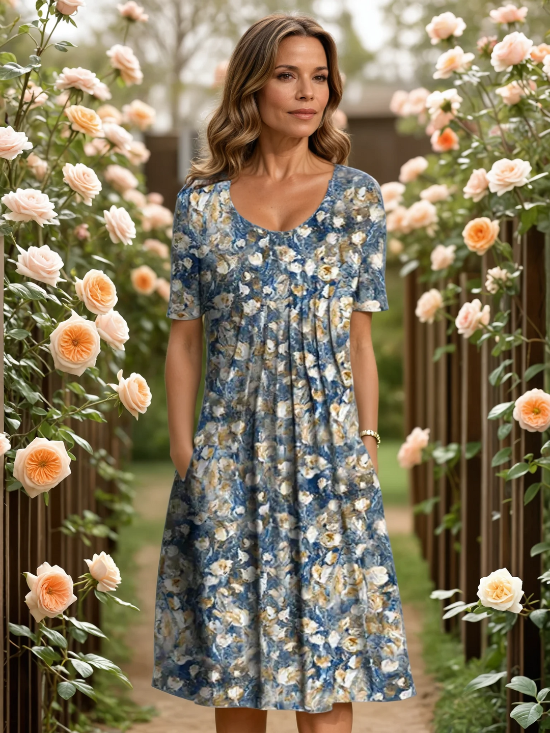 MARGA | ELEGANT DRESS WITH TUMMY COVERAGE
