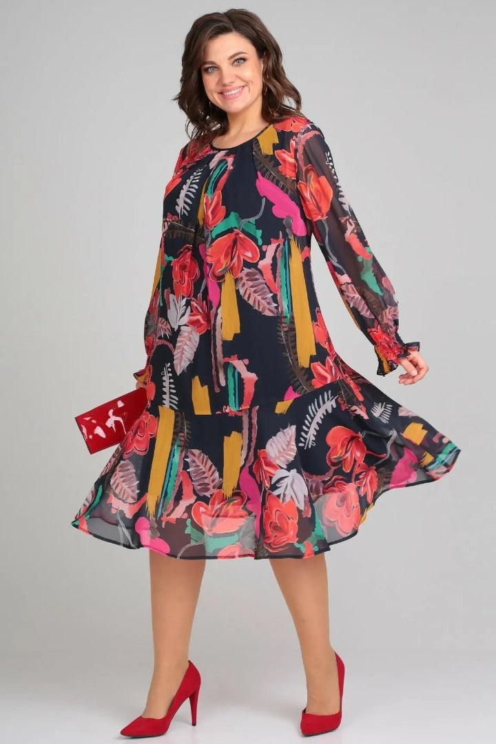 EVIE | COMFORTABLE PLUS SIZE ELEGANT DRESS