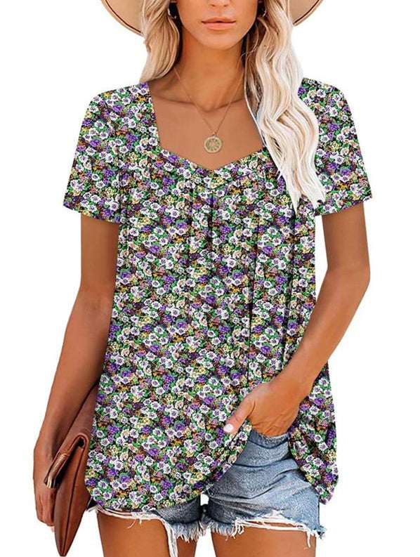 VIRENA | LIGHT SUMMER FLORAL TOP