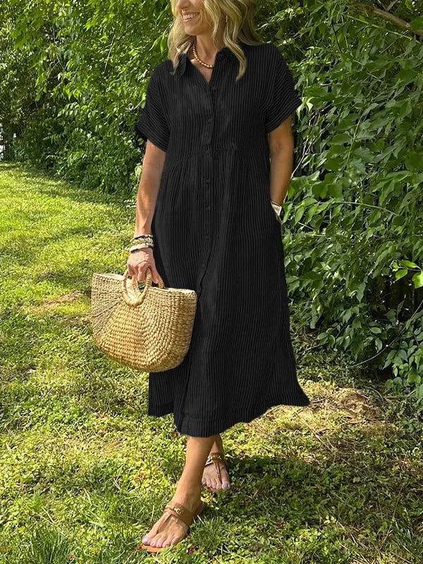 CASSIE | ELEGANT STRIPED DRESS