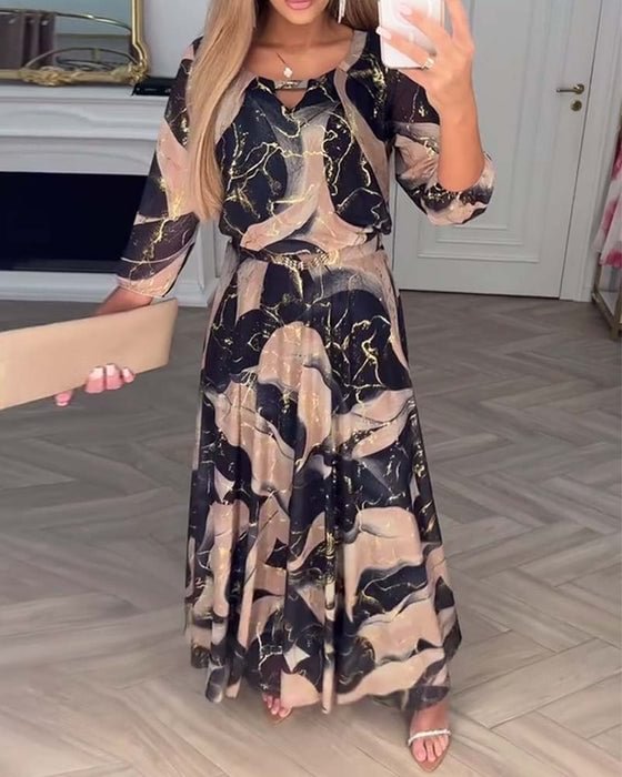KAMI | ELEGANT DRESS WITH PRINT