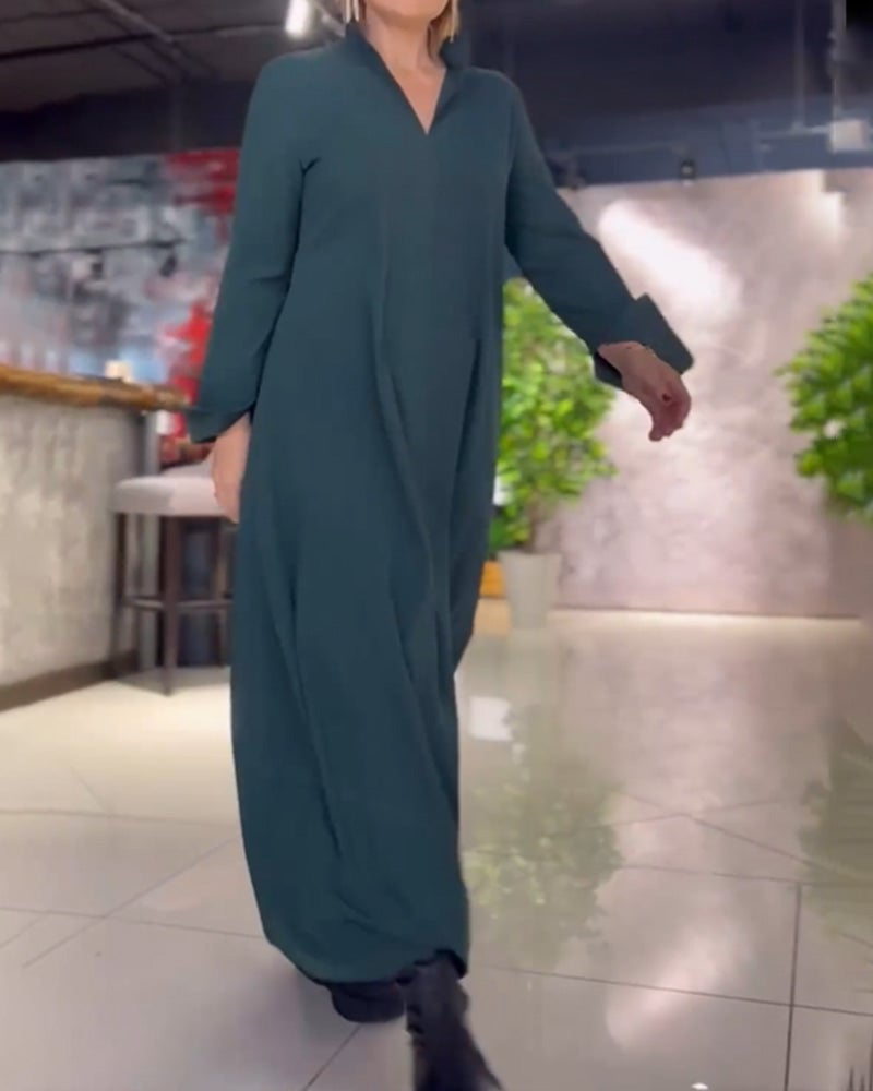 GAYLE | ELEGANT LONG DRESS WITH SLITS