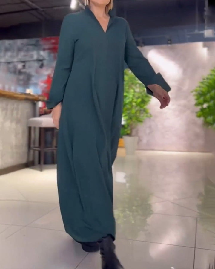 GAYLE | ELEGANT LONG DRESS WITH SLITS