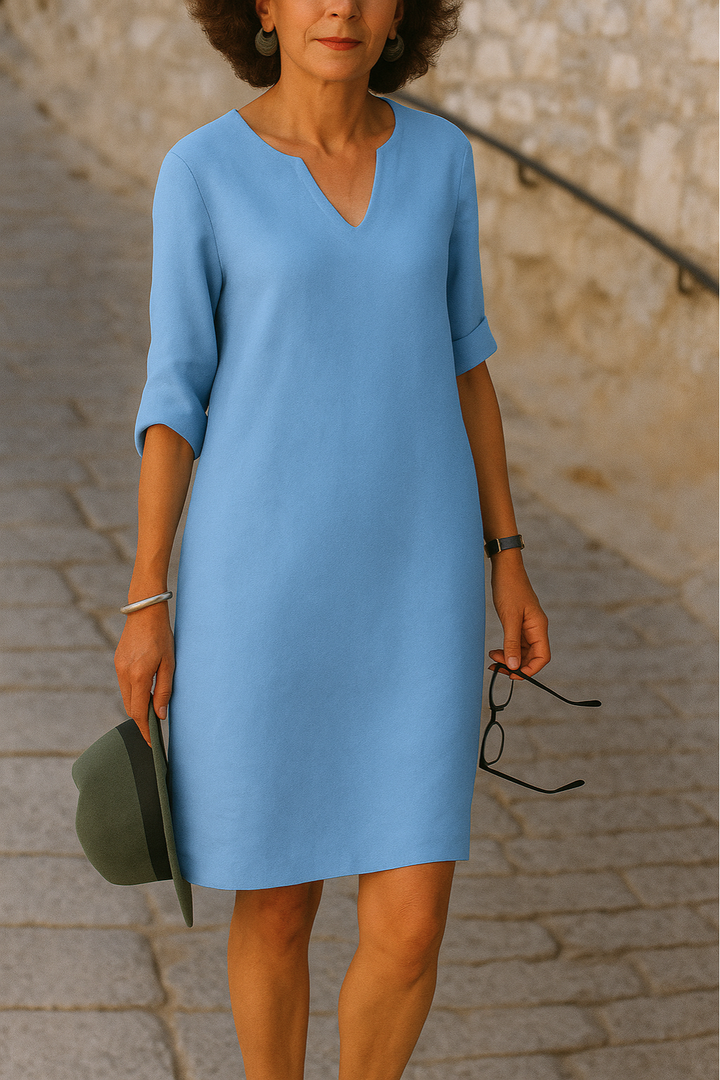 BETSEY | ELEGANT V-NECK DRESS