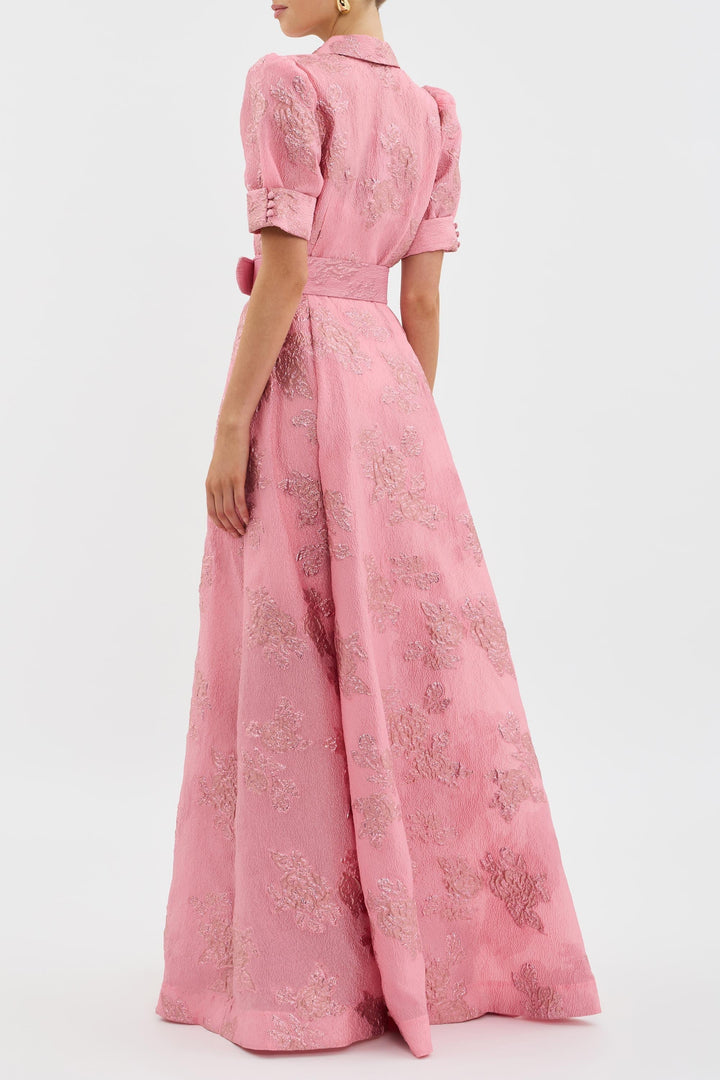 AMIA | DRESS WITH SHORT PUFF SLEEVES