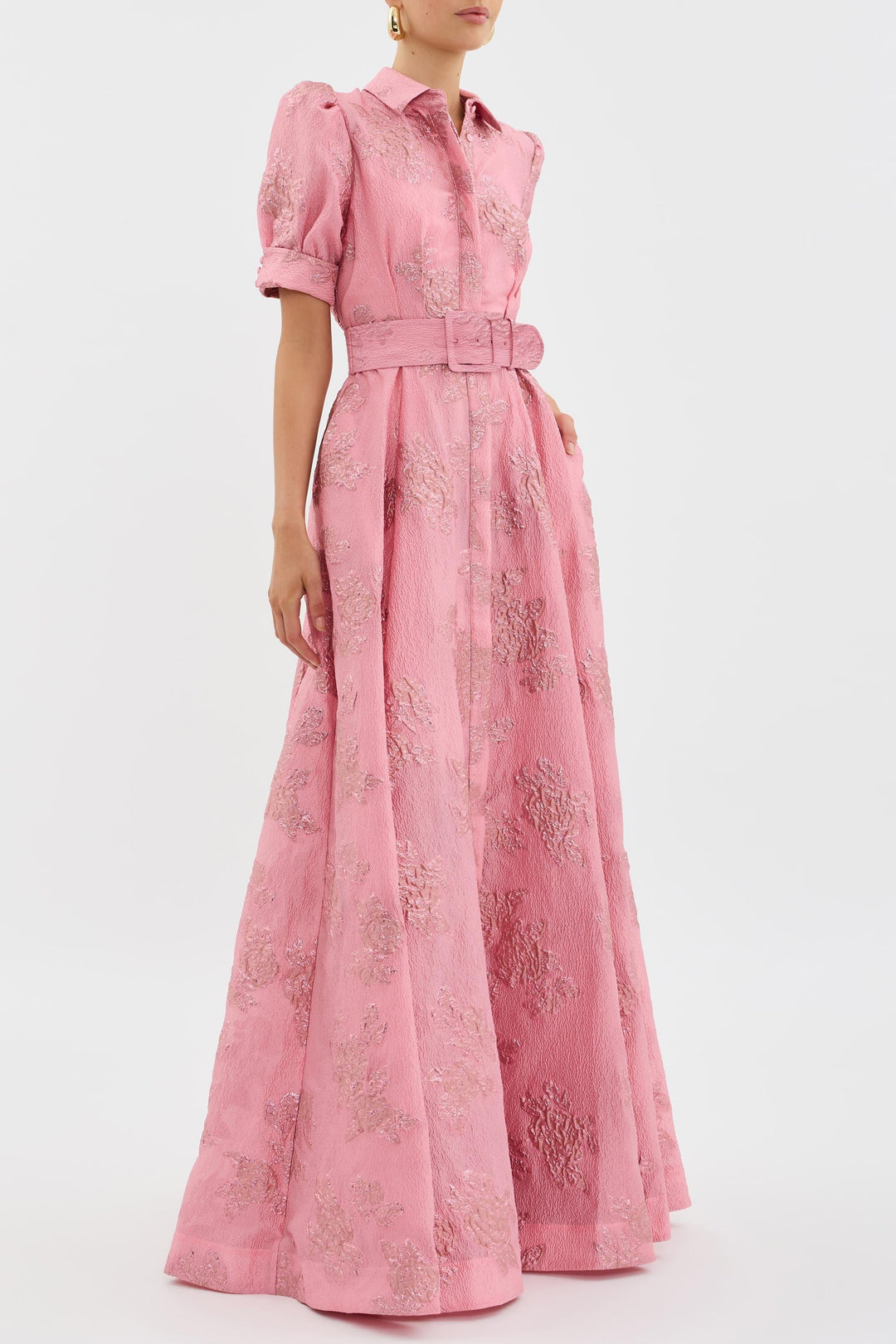 AMIA | DRESS WITH SHORT PUFF SLEEVES