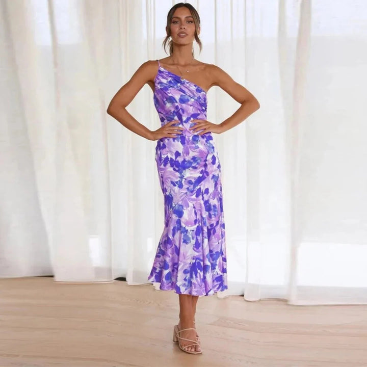 MILIANA | DRESS WITH ONE SHOULDER STRAP