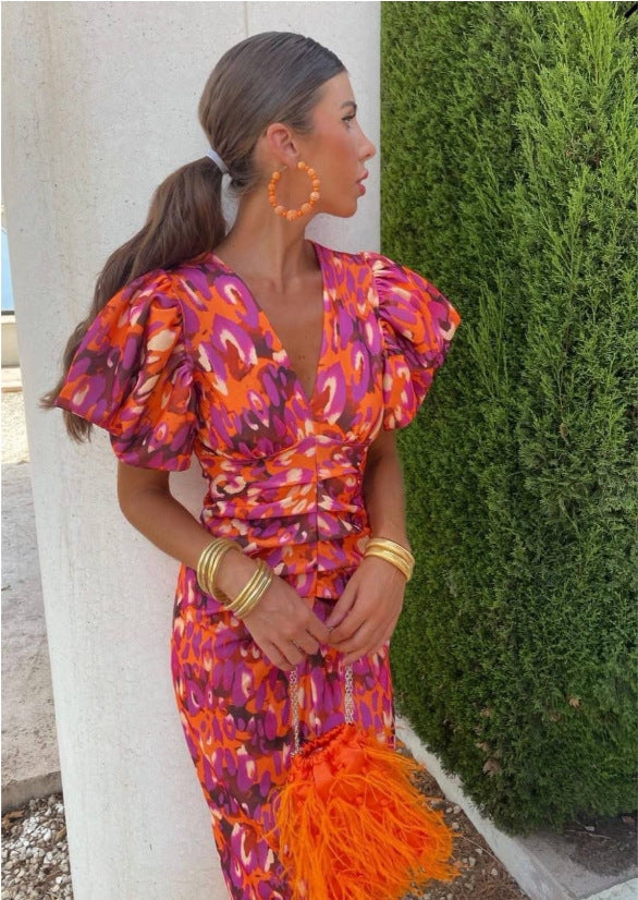 AMARA | LONG, COLOURFUL DRESS