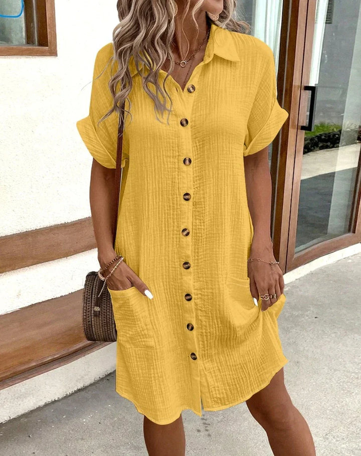 CARA | ELEGANT BUTTON-UP DRESS
