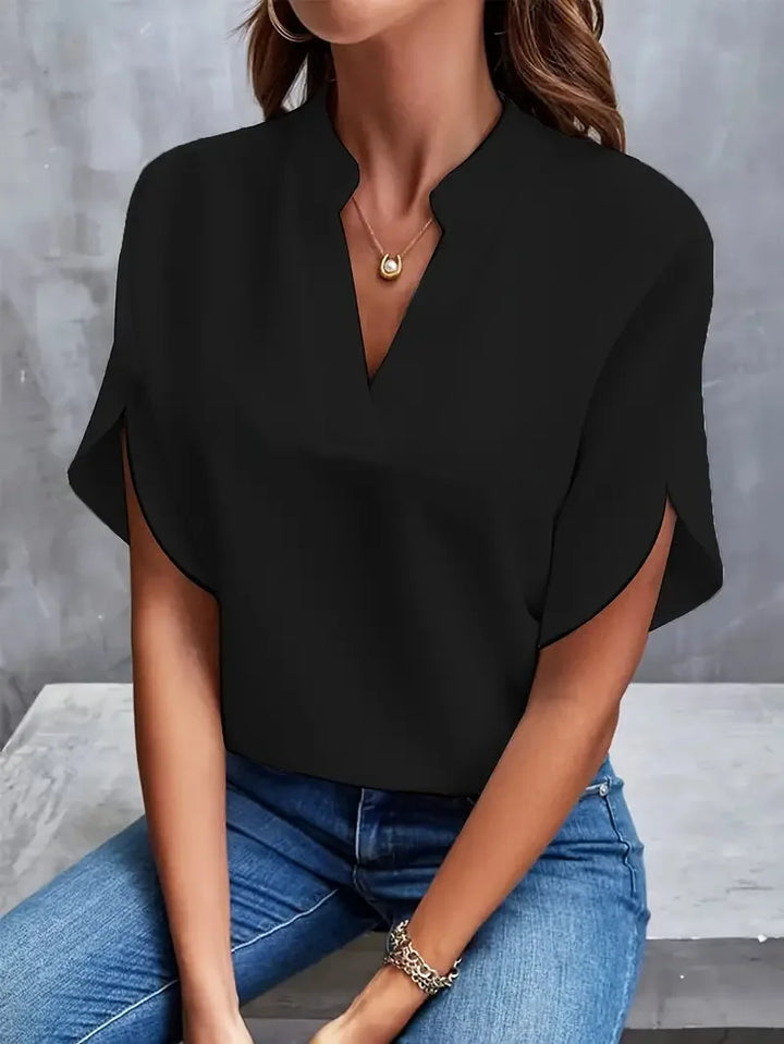 INAYA | SOFT AND ELEGANT BLOUSE WITH V-NECK