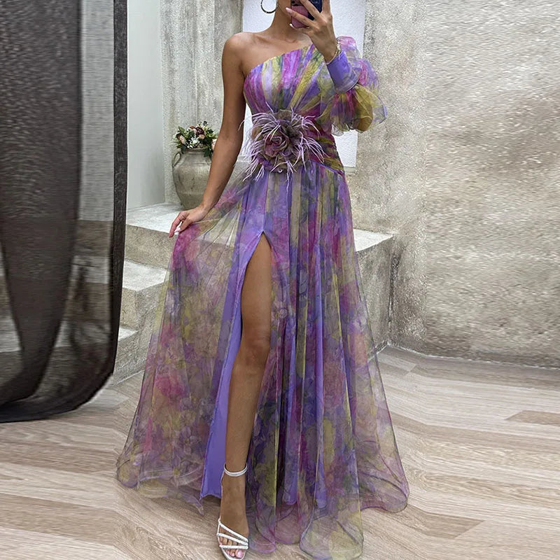 ELIZA | FLOWY MULTICOLOUR DRESS