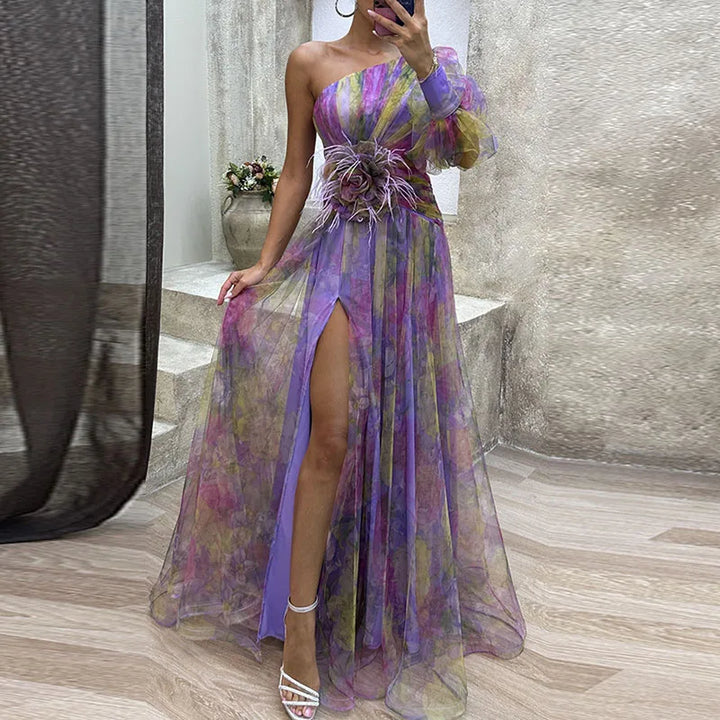 ELIZA | FLOWY MULTICOLOUR DRESS