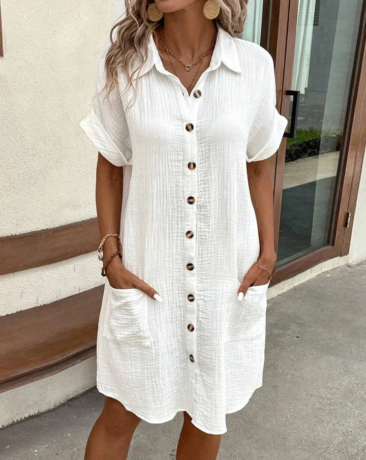 CARA | ELEGANT BUTTON-UP DRESS