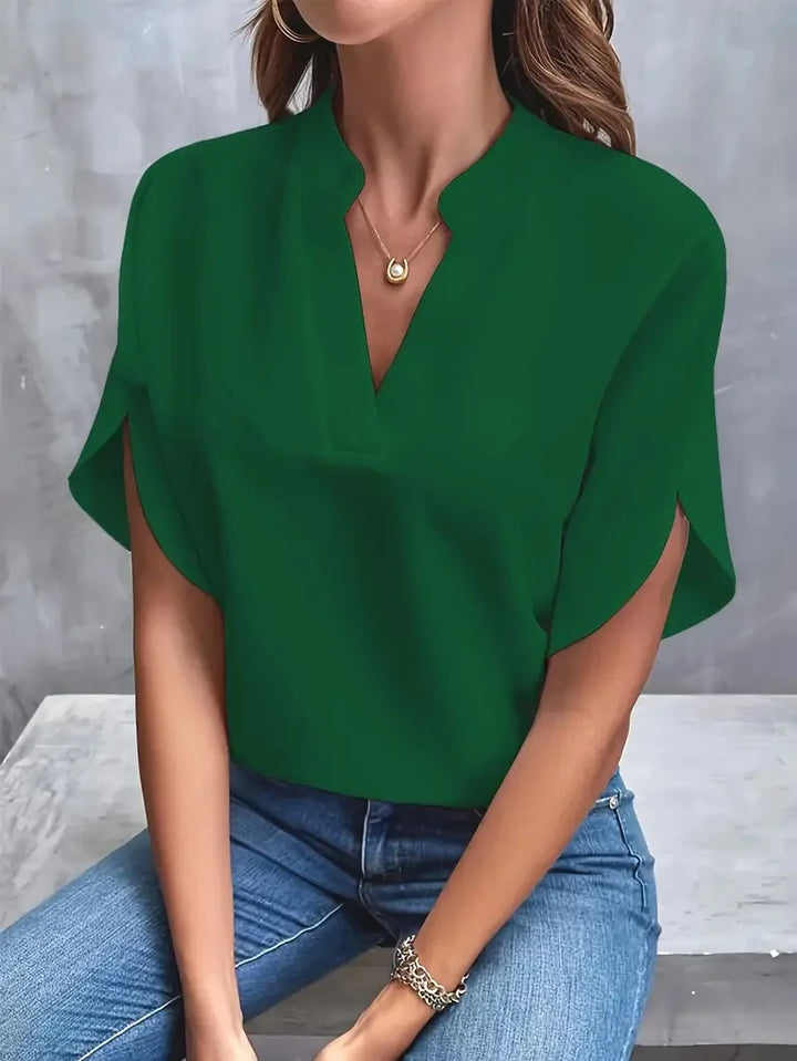 INAYA | SOFT AND ELEGANT BLOUSE WITH V-NECK