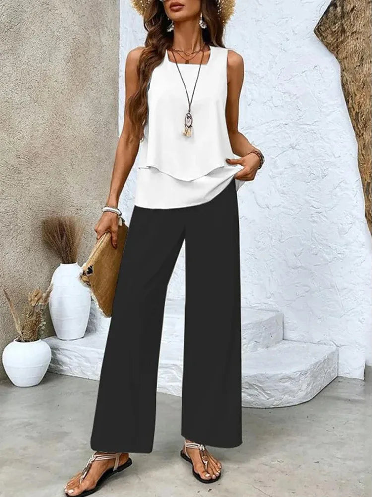 ROMY | LIGHT & ELEGANT TWO-PIECE SUMMER SUIT