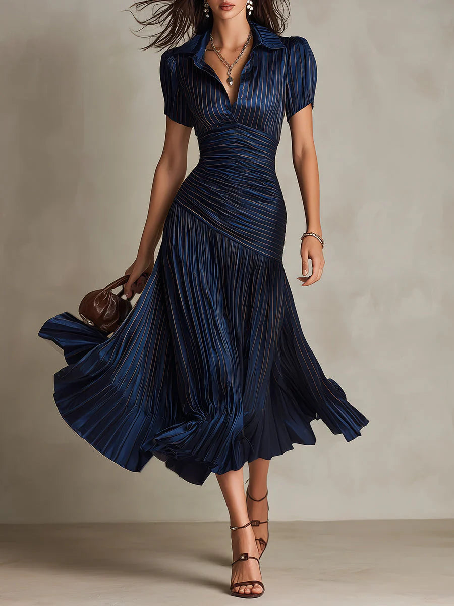 FENNA | VINTAGE ELEGANT CHIFFON MAXI DRESS