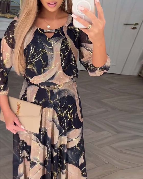 KAMI | ELEGANT DRESS WITH PRINT