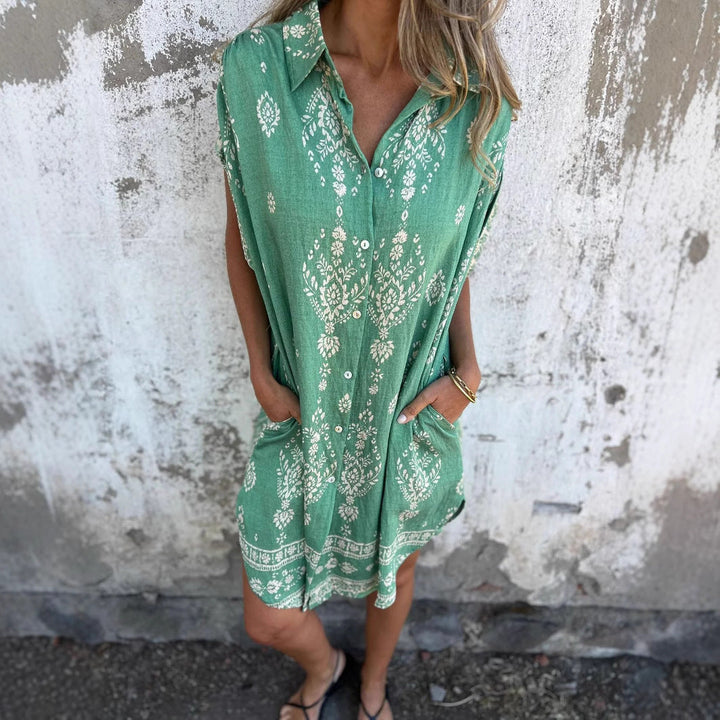 GIA | ELEGANT LONG DRESS WITH BELLY COVERAGE