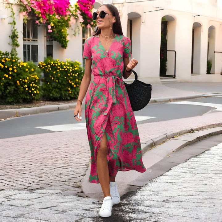 PAMMY | ELEGANT AIRY DRESS WITH PRINT