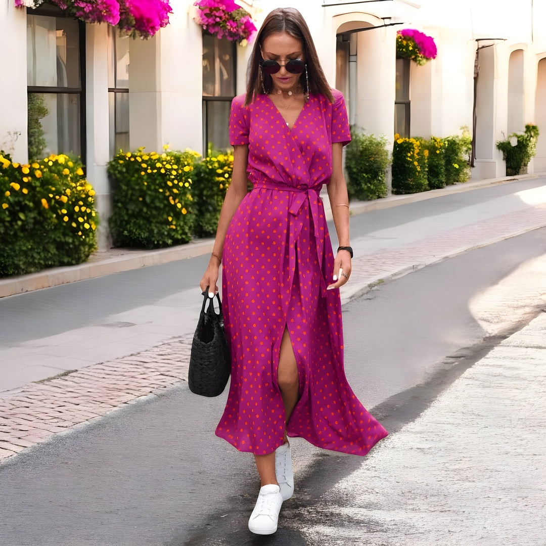 PAMMY | ELEGANT AIRY DRESS WITH PRINT