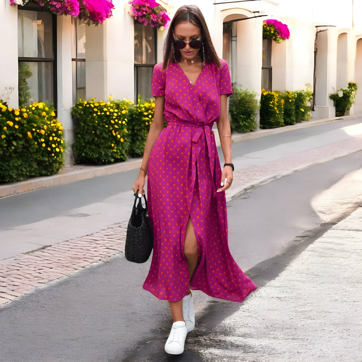 PAMMY | ELEGANT AIRY DRESS WITH PRINT
