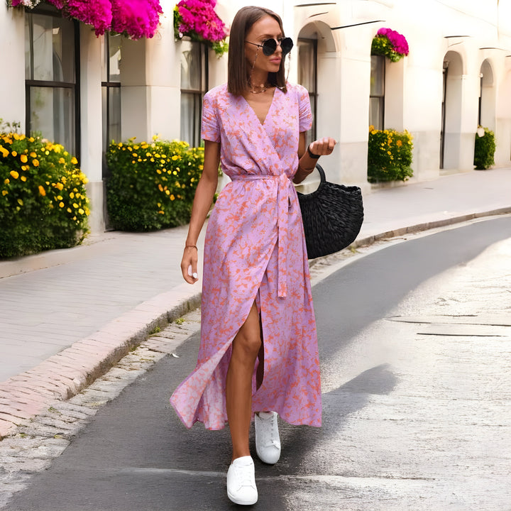 PAMMY | ELEGANT AIRY DRESS WITH PRINT