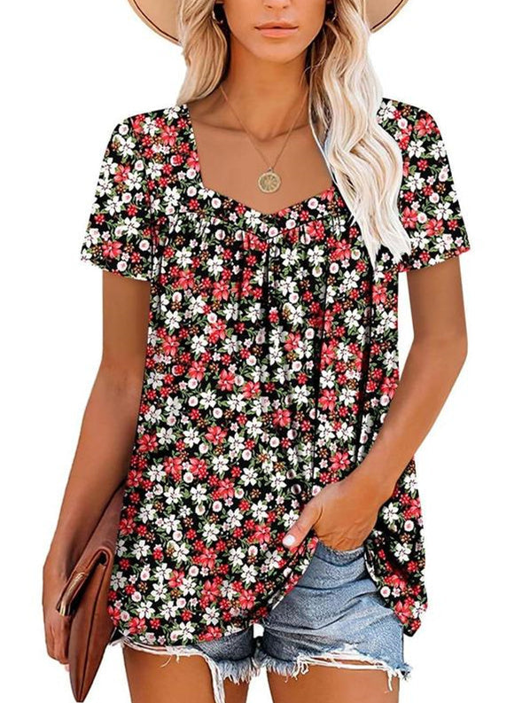 VIRENA | LIGHT SUMMER FLORAL TOP