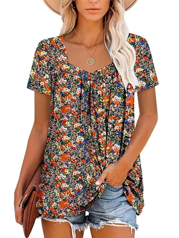 VIRENA | LIGHT SUMMER FLORAL TOP