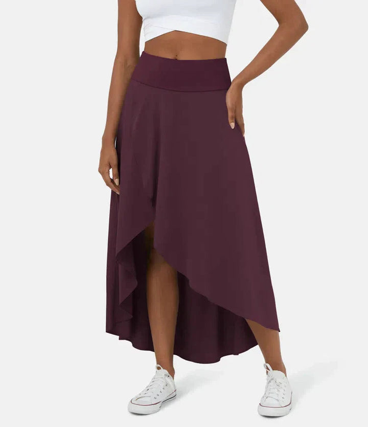 BO | 2-IN-1 CASUAL MIDI SKIRT WITH HIGH WAIST