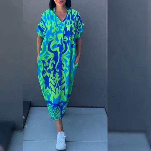HANNAH | ELEGANT DRESS WITH PRINT