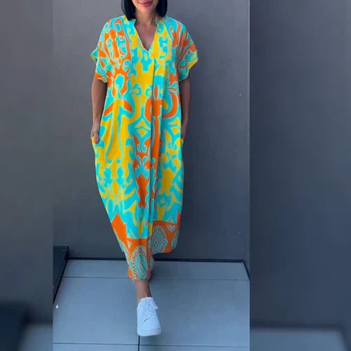 HANNAH | ELEGANT DRESS WITH PRINT