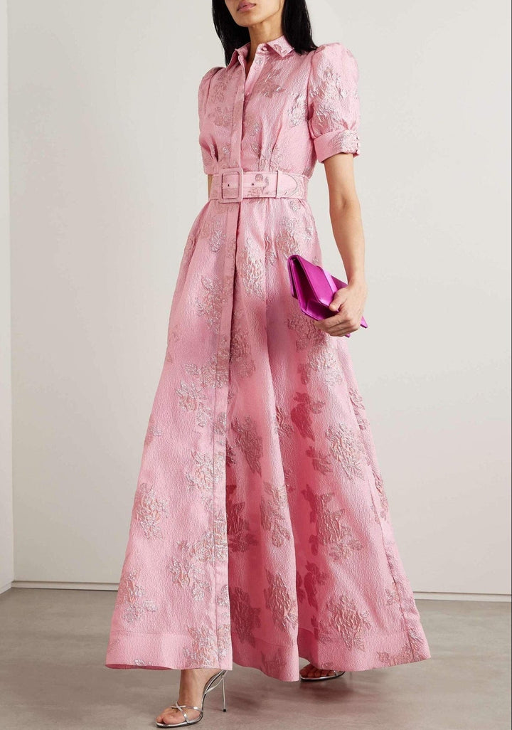 AMIA | DRESS WITH SHORT PUFF SLEEVES